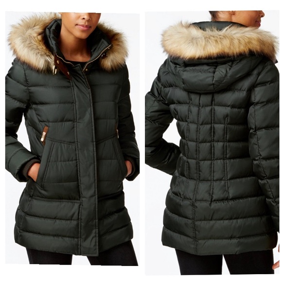 vince camuto hooded puffer jacket